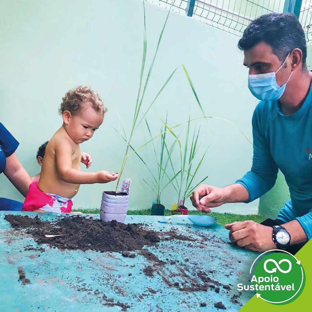 Apoio Sustentável Através da natureza Maternal aprende sobre cuidado